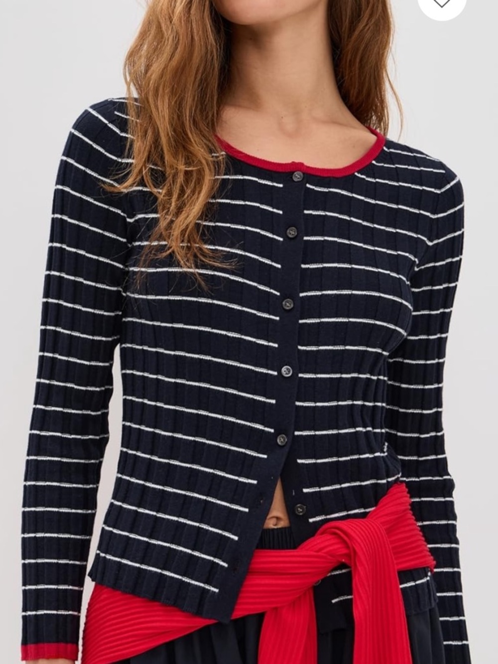 Alex Mill Cerise Ribbed Cardigan, excellent condition